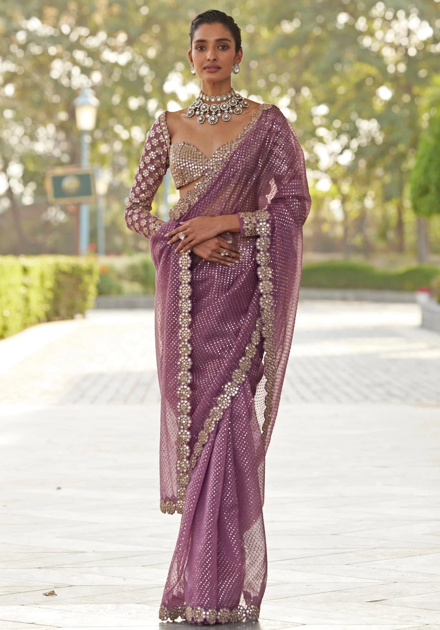 PARTY WEAR WEDDING SAREE MIRROR WORK SAREE WHOLESALE RATE AT GEELAN FASHION SURAT