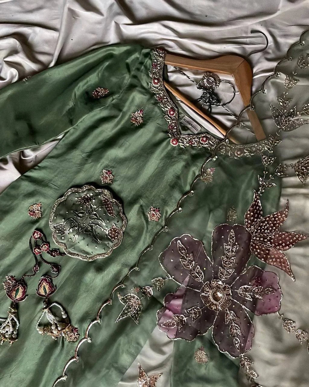 PARTY WEAR CHINON SHARARA SHALWAR SUIT WHOLESALE