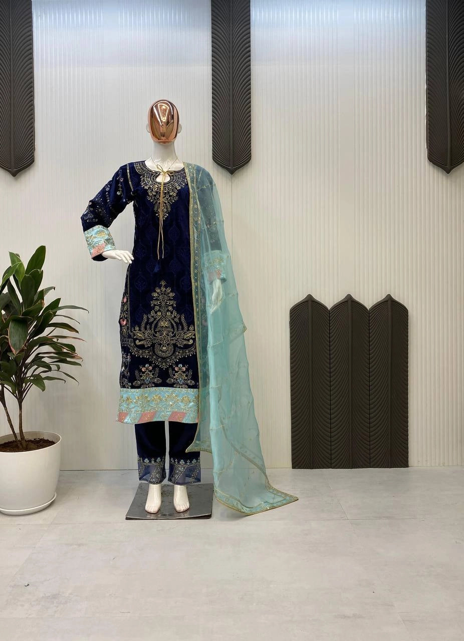 NEW DESIGNER VELVET COLLECTION WHOELSALE RATE AT SURAT