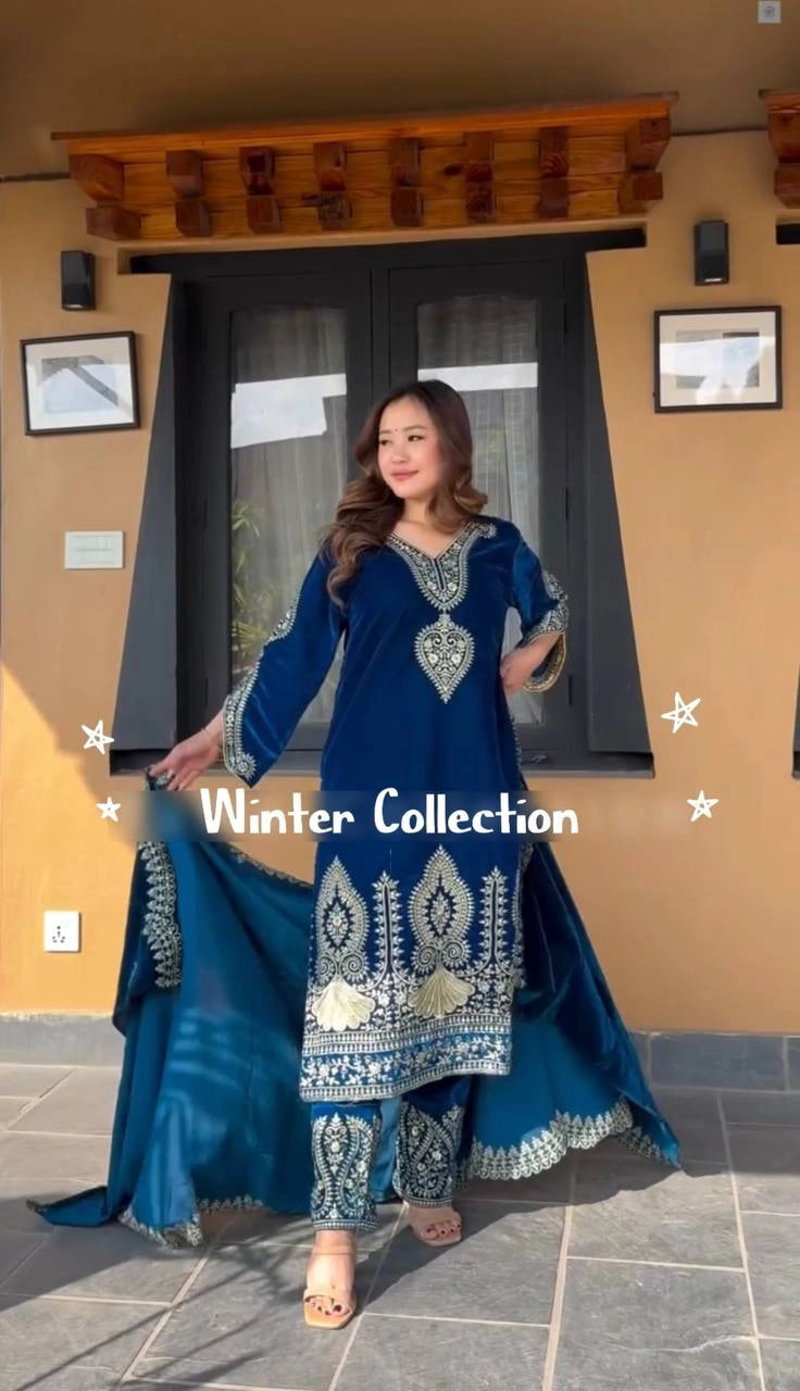 VISCOSE VELVET DESGINER PAKISTANI COLLECTION READYMADE WHOELSALE RATE AT GEELAN FASHION SURAT