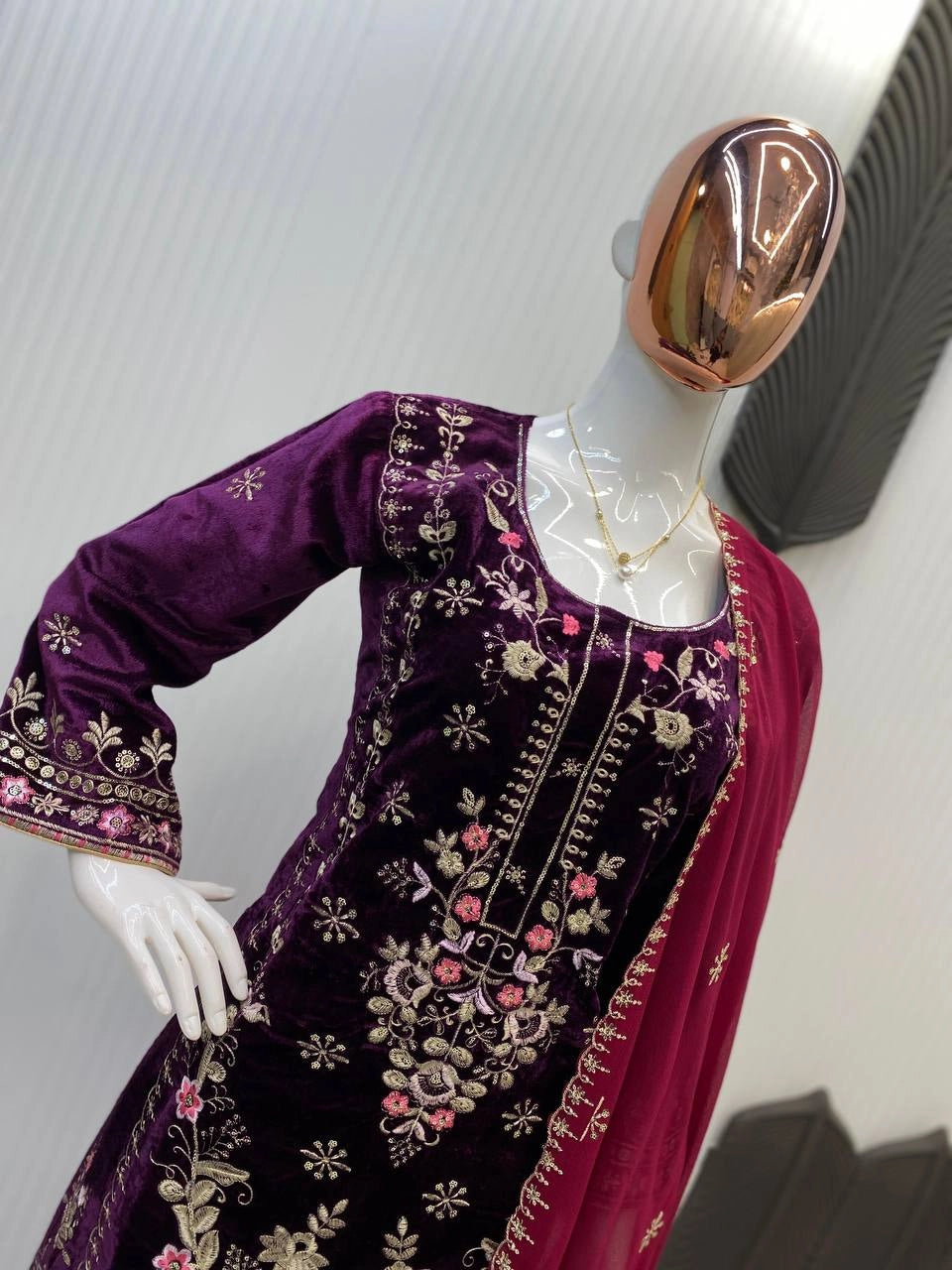 VELVET WINTER COLLECTION READYMADE SHALWAR SUIT WHOLESALE