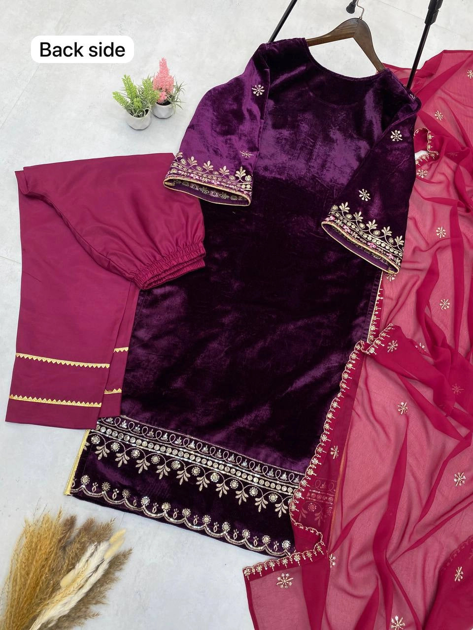 VELVET WINTER COLLECTION READYMADE SHALWAR SUIT WHOLESALE