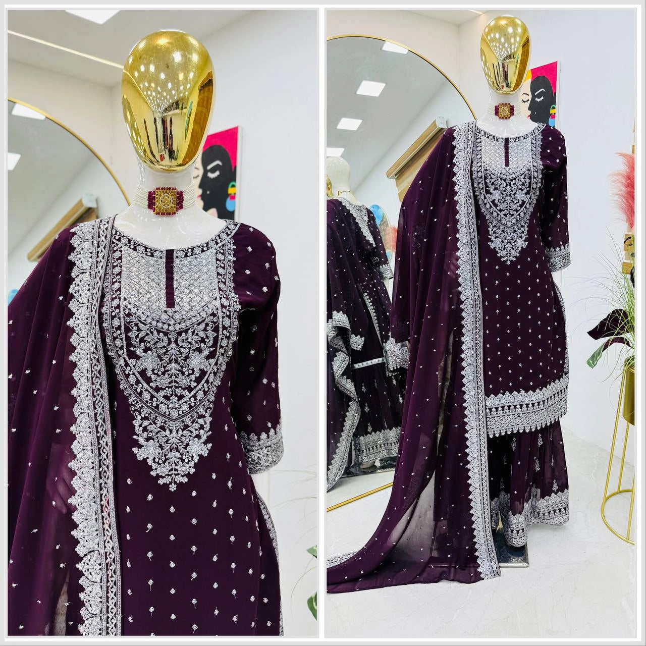 PAKISTANI READYMADE SUITS WHOLESALE RATE GEELAN FASHION SURAT