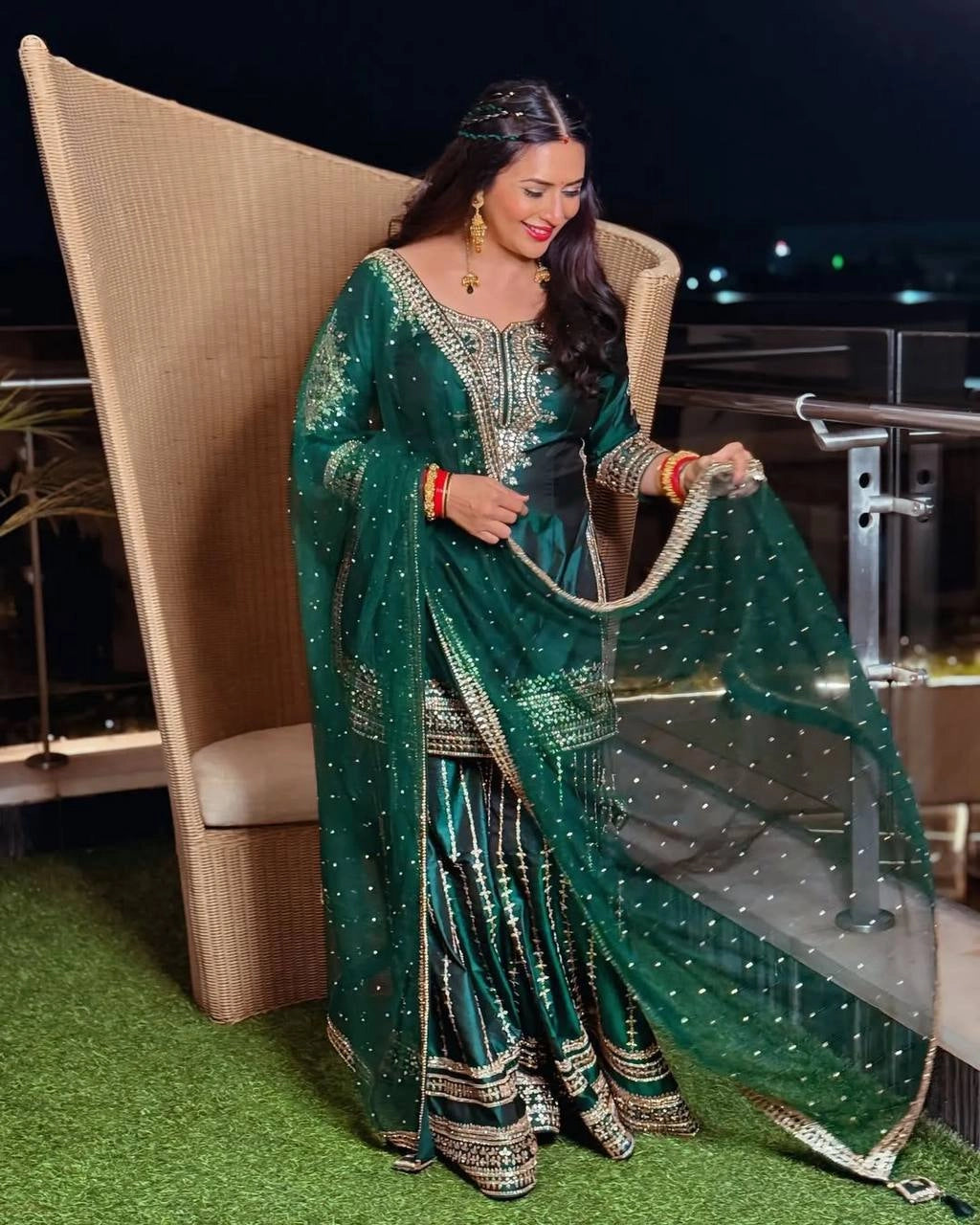 NEW PARTY WEAR CHINNON SILK SHALWAR SUIT WHOLESALE RATE AT GEELAN FASHION SURAT
