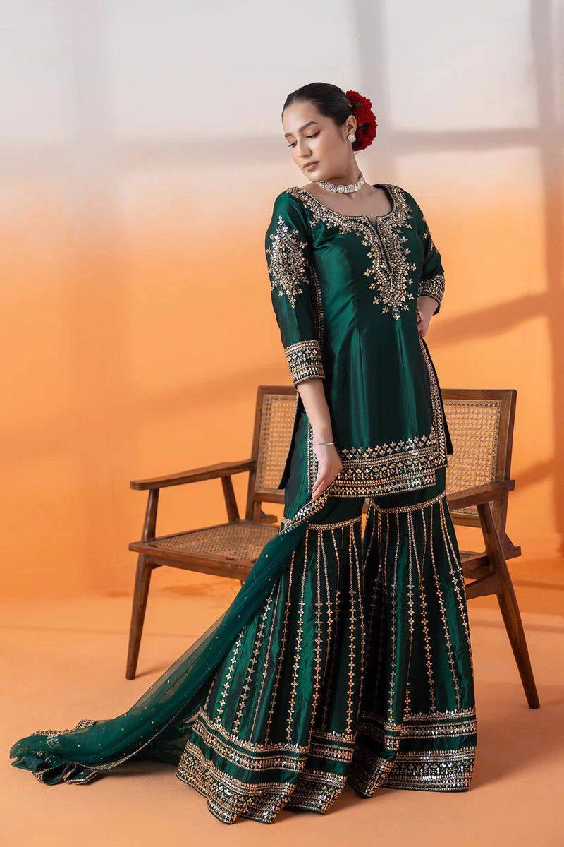 NEW PARTY WEAR CHINNON SILK SHALWAR SUIT WHOLESALE RATE AT GEELAN FASHION SURAT