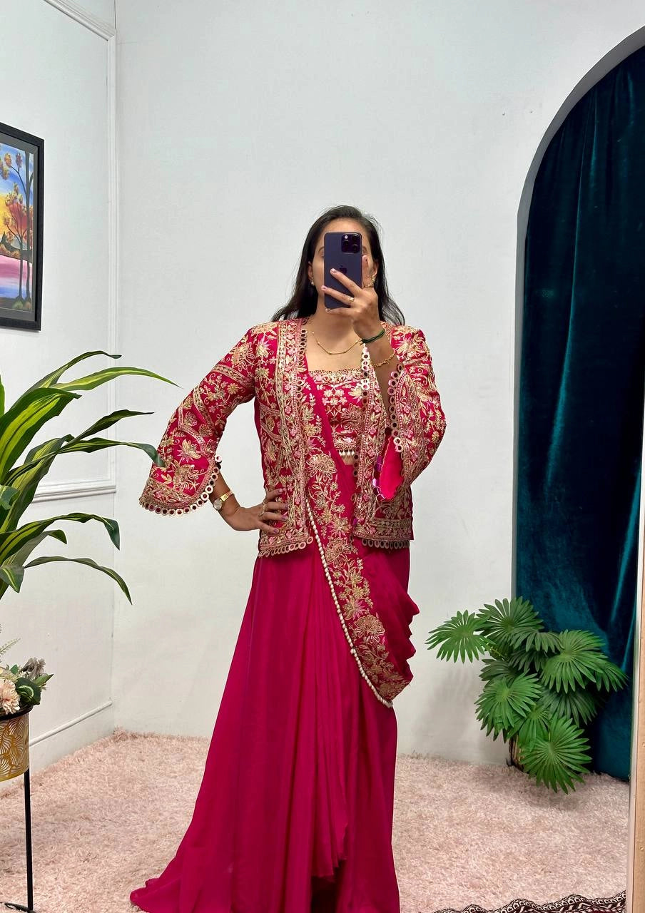 READY MADE PARTY WEAR SAREE COLLECTION WHOLESALE RATE AT GEELAN FASHION SURAT