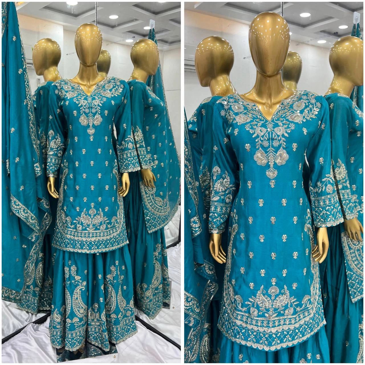 PAKISTANI READYMADE SUITS ONLINE WHOLESALE RATE AT GEELAN FASHION SURAT