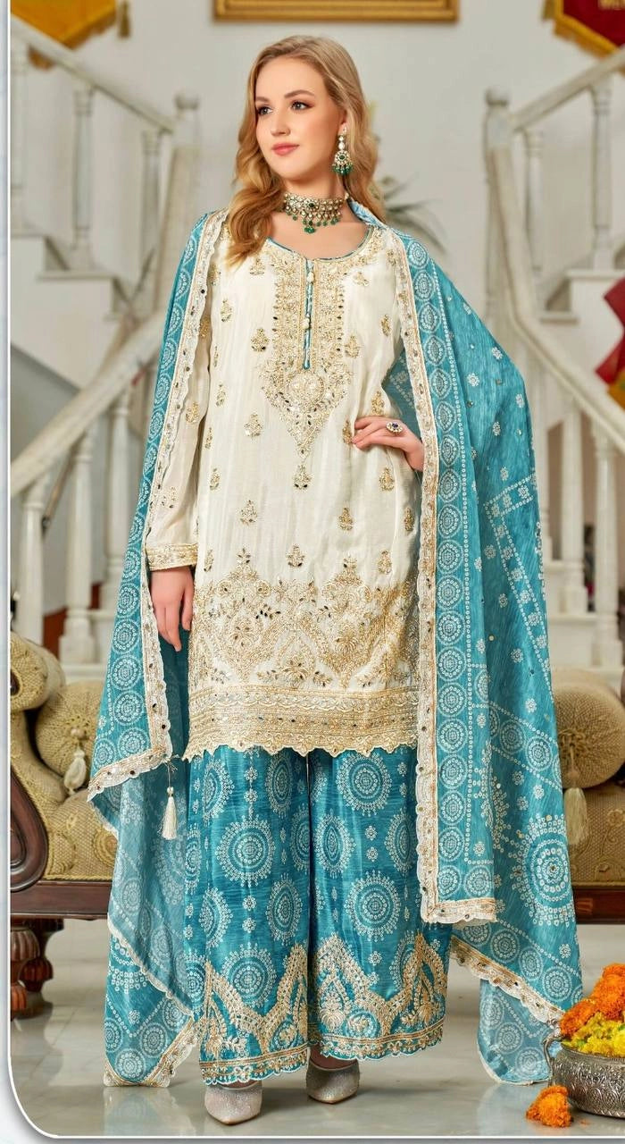 NEW PARTY WEAR SHARARA WHOLESALE RATE AT GEELAN FASHION SURAT