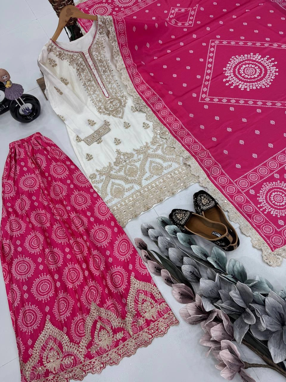 NEW PARTY WEAR SHARARA WHOLESALE RATE AT GEELAN FASHION SURAT