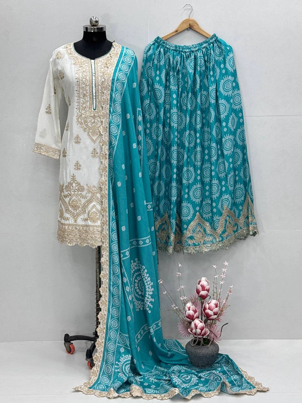 NEW PARTY WEAR SHARARA WHOLESALE RATE AT GEELAN FASHION SURAT