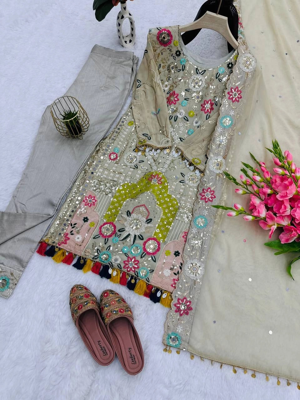 EMBROIDERED PAKISTANI SUITS WHOLESALE RATE AT GEELAN FASHION SURAT