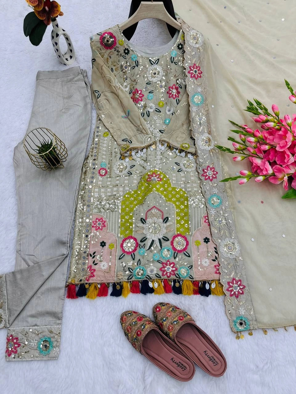 EMBROIDERED PAKISTANI SUITS WHOLESALE RATE AT GEELAN FASHION SURAT