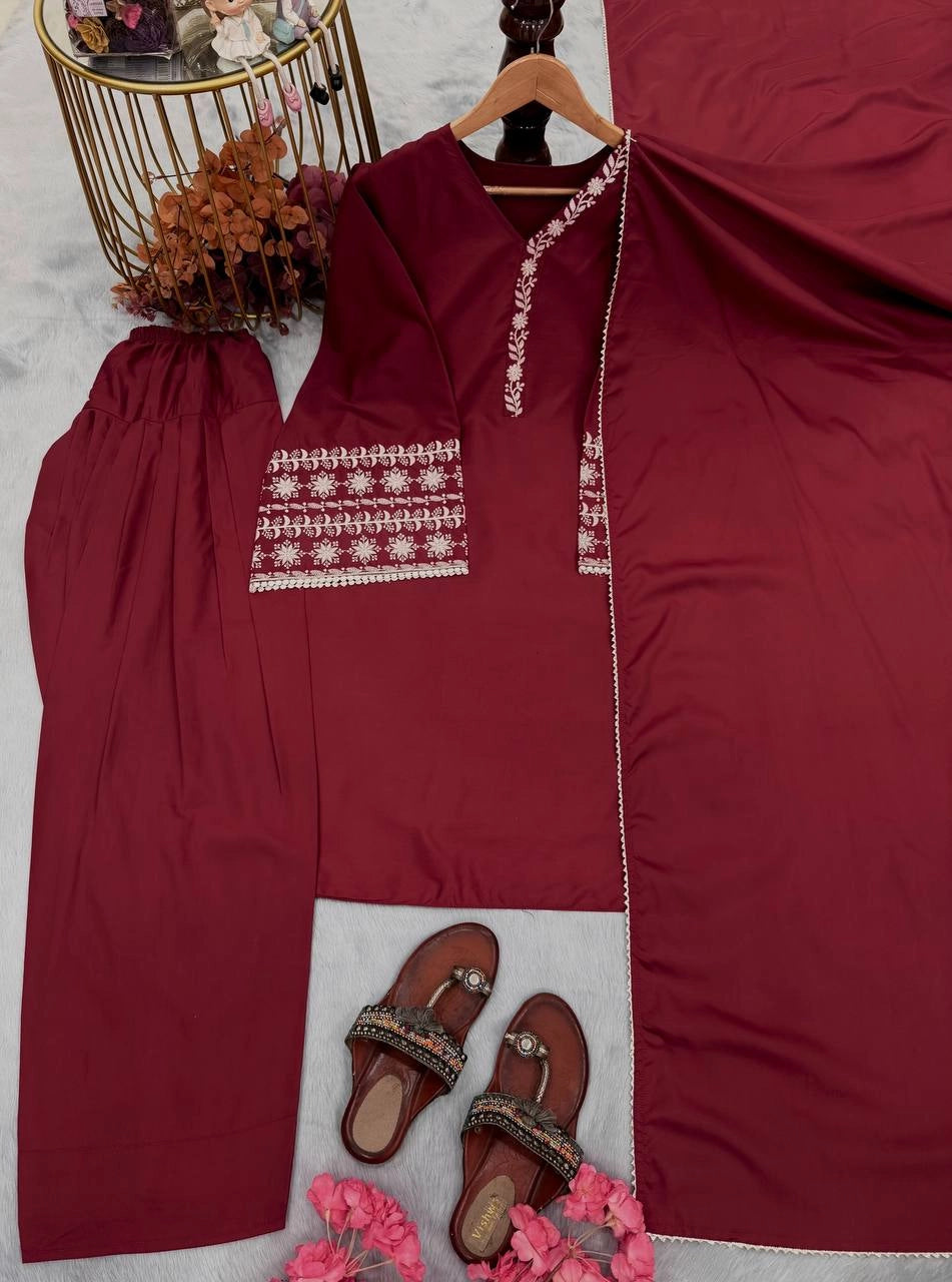 FARSHI SHALWAR EMBROIDERED PAKISTANI SUITS WITH FARSHI SHALWAR WHOLESALE RATE AT GEELAN FASHION SURAT