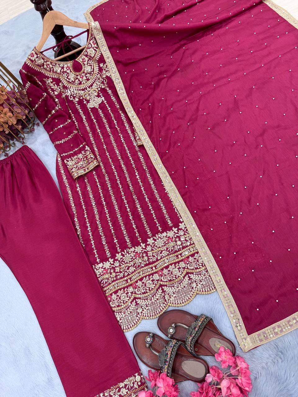 PAKISTANI STRAIGHT SHALWAR SUITS WHOLESALE