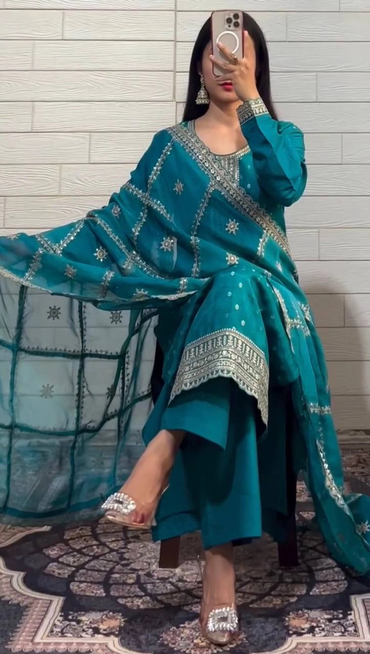READY TO WEAR COLLECTION STRAIGHT SHALWAR SUITS