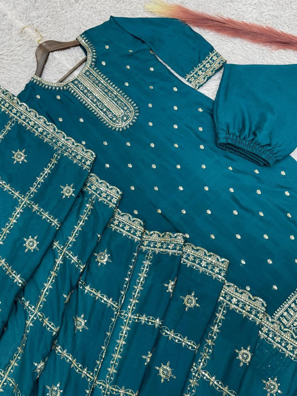 READY TO WEAR COLLECTION STRAIGHT SHALWAR SUITS
