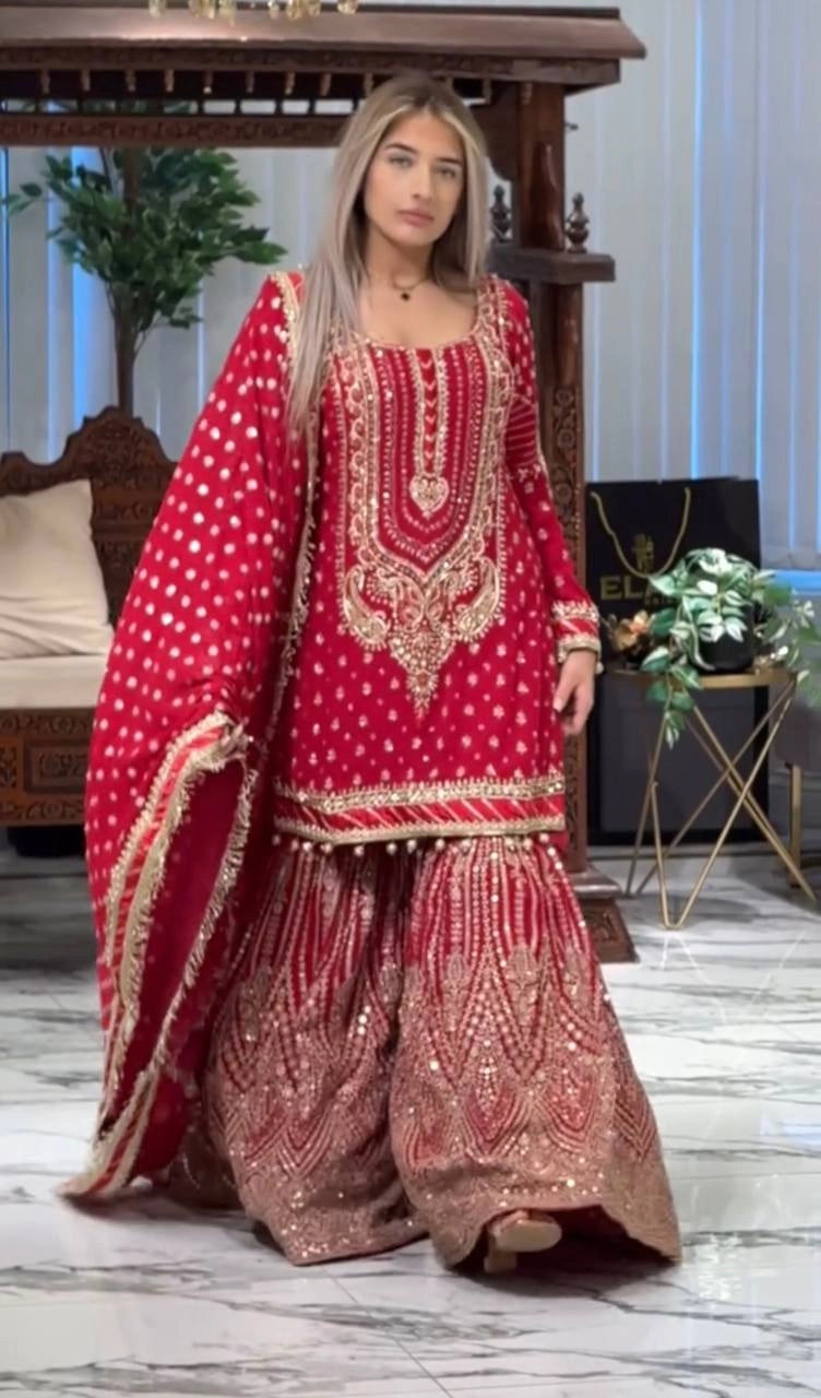 LATEST PAKISTAN GHARARA & SHARARA SUITS 2025 ā TRENDY DESIGNER STYLES