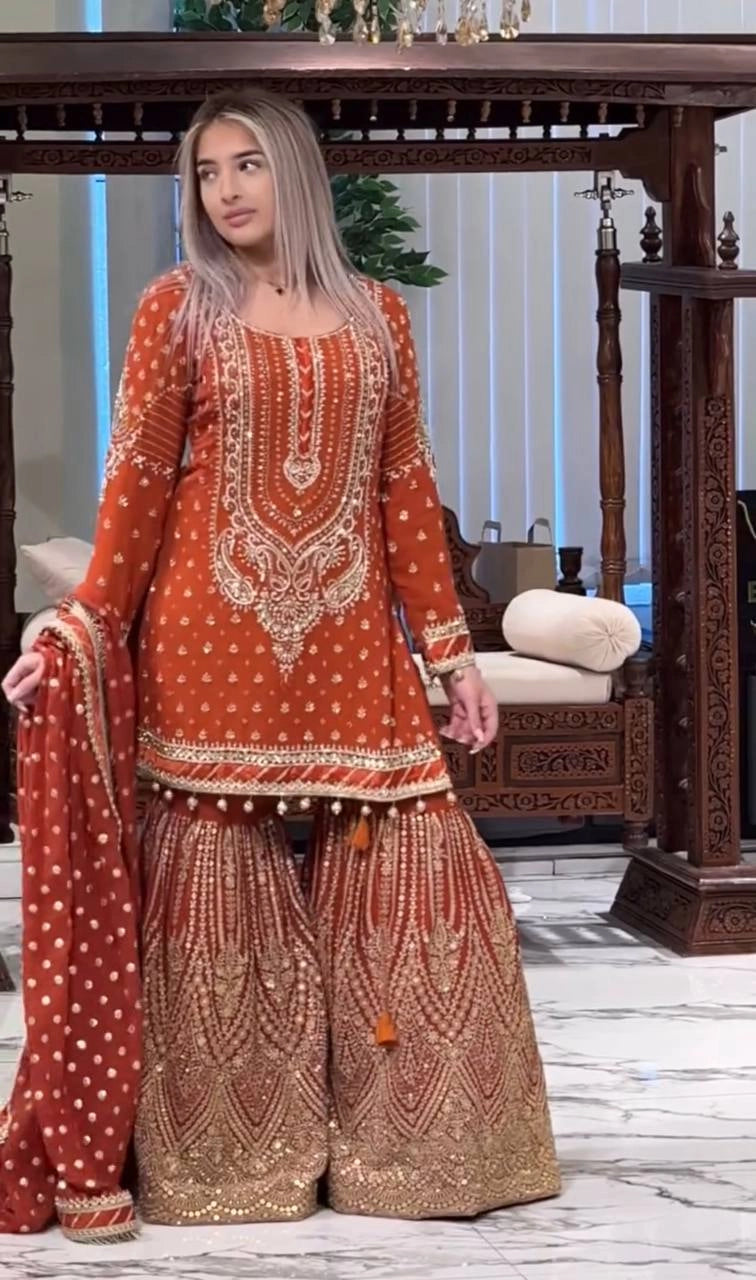 LATEST PAKISTAN GHARARA & SHARARA SUITS 2025 ā TRENDY DESIGNER STYLES