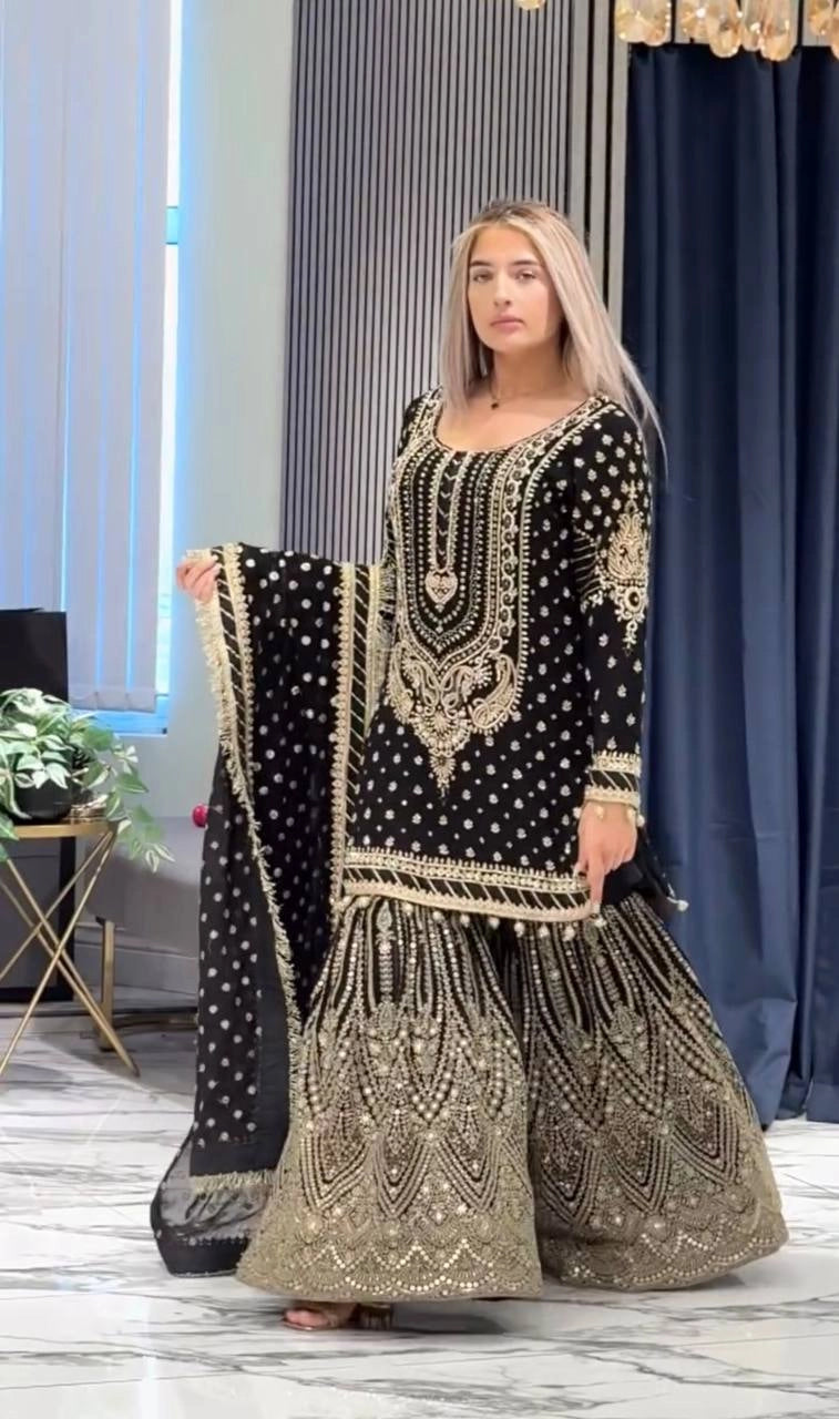 LATEST PAKISTAN GHARARA & SHARARA SUITS 2025 ā TRENDY DESIGNER STYLES