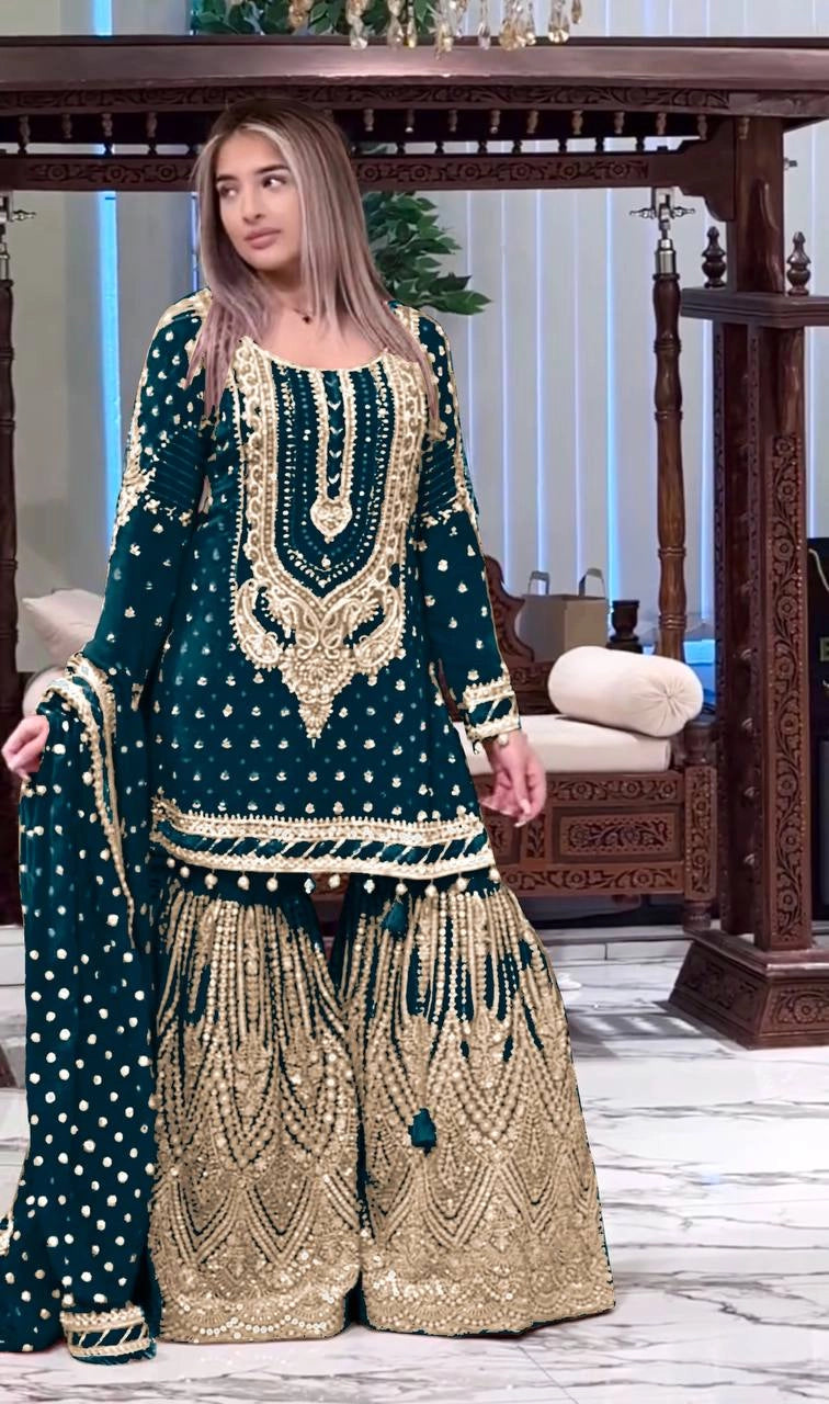LATEST PAKISTAN GHARARA & SHARARA SUITS 2025 ā TRENDY DESIGNER STYLES