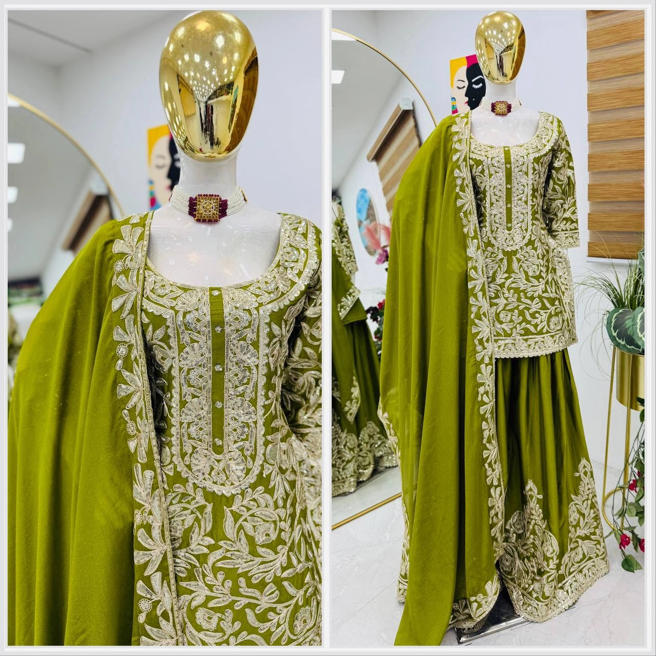 LUXURY BRIDAL & PARTY WEAR EMBROIDERED LEHENGA SET – DESIGNER HEAVY WORK FOR WEDDING & FESTIVE SEASON"