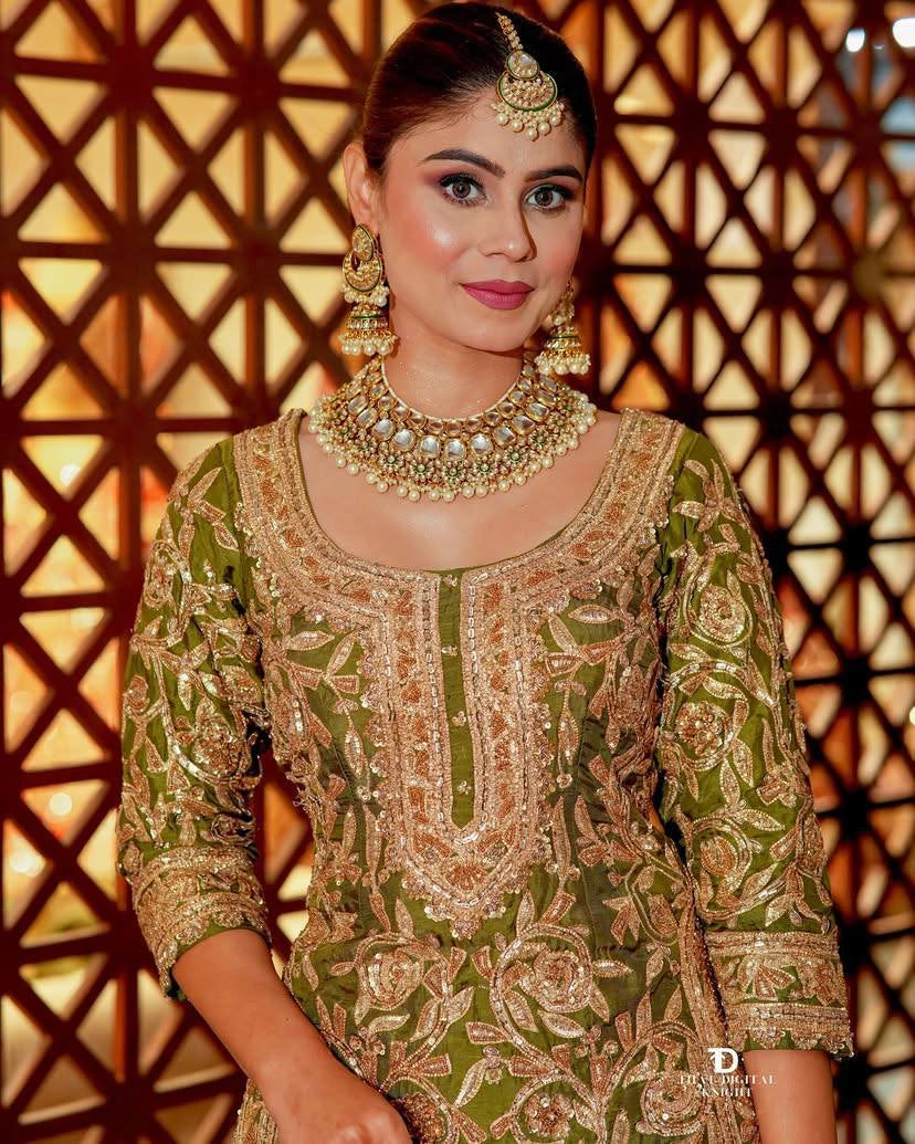 LUXURY BRIDAL & PARTY WEAR EMBROIDERED LEHENGA SET – DESIGNER HEAVY WORK FOR WEDDING & FESTIVE SEASON"