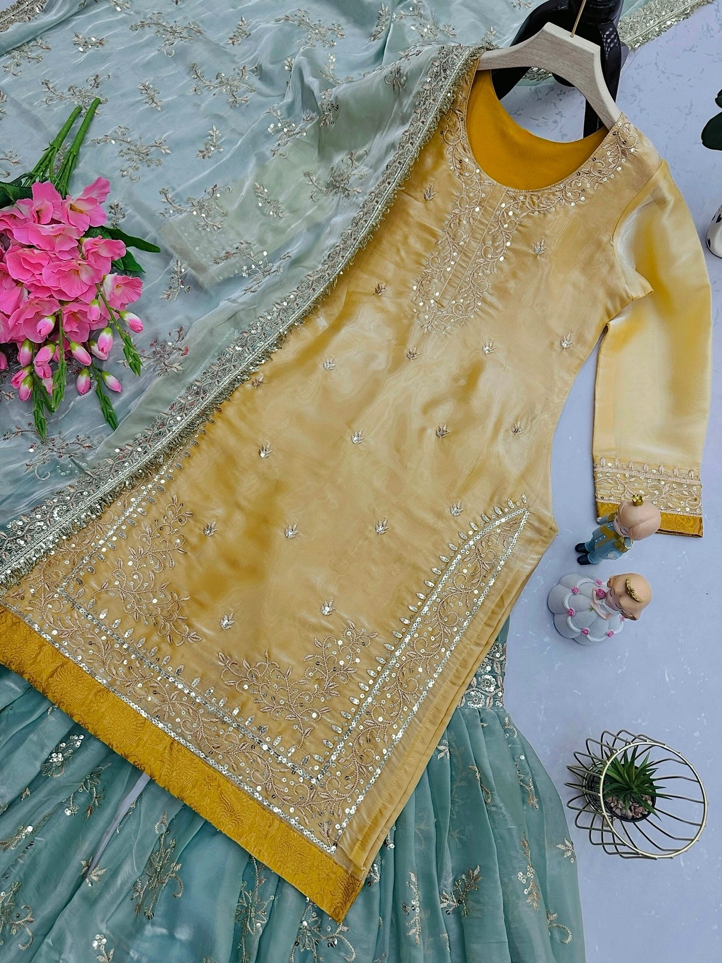 JIMMI CHOO ORGANZA PAKISTANI DRESSES WHOLESALE
