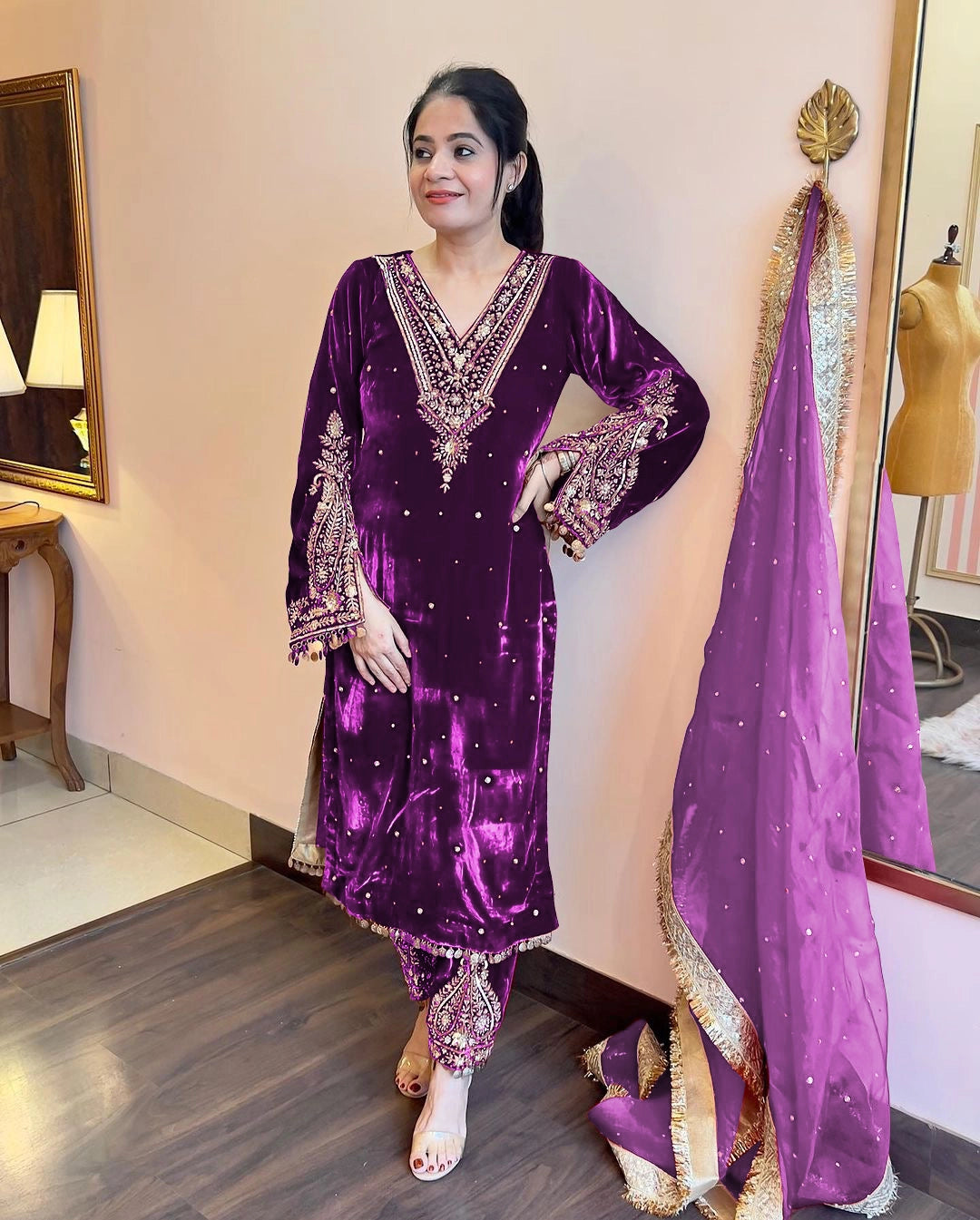 VELVET READYMADE COLLECTION WHOELSALE RATE AT SUART GEELAN FASHION