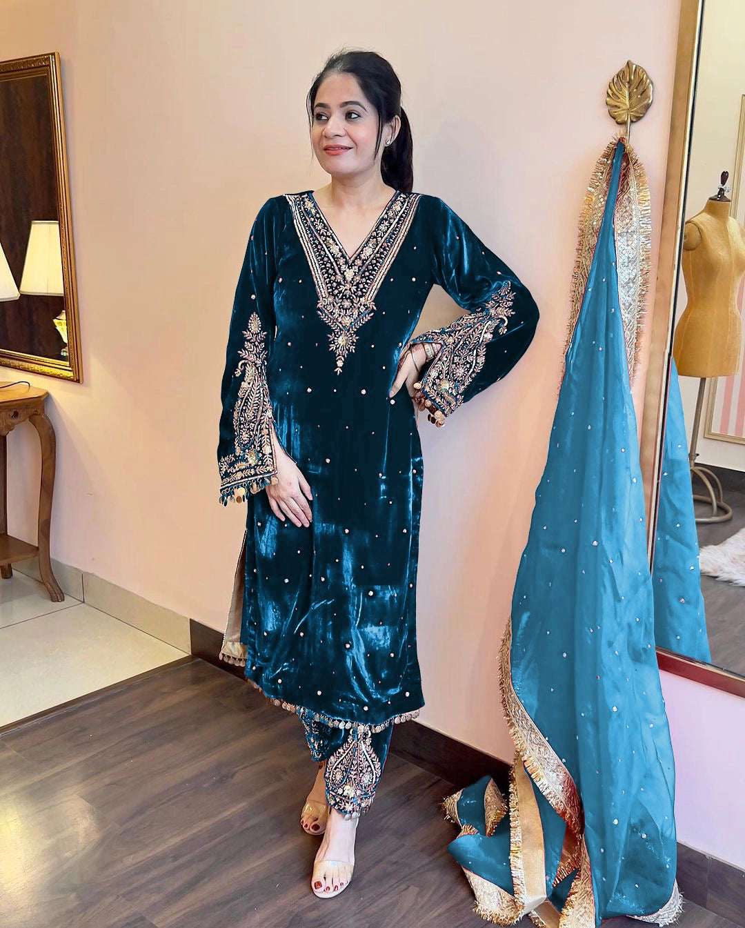 VELVET READYMADE COLLECTION WHOELSALE RATE AT SUART GEELAN FASHION