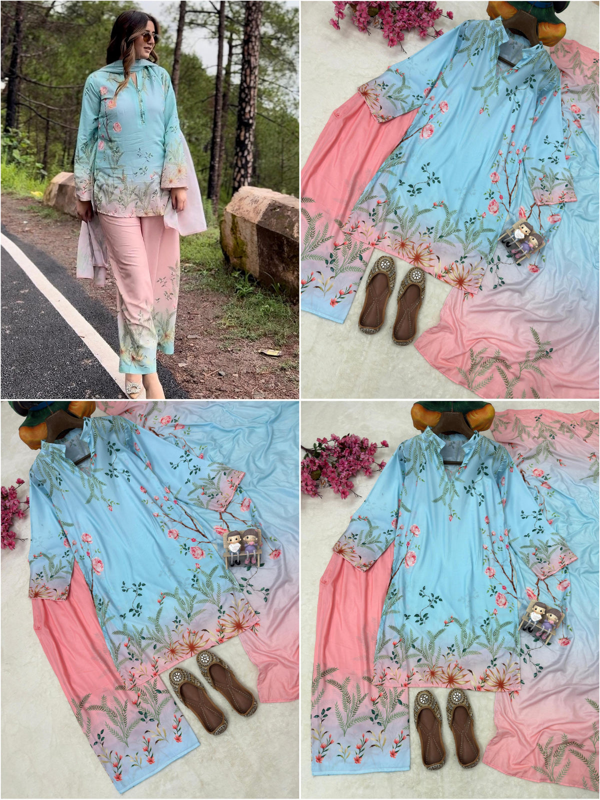 ENHANCE THE BEAUTY OF YOUR WARDROBE WITH THIS NEWLY LAUNCHED 3 PIECE CORDSET WHOLESALE GEELAN FASHION SURAT