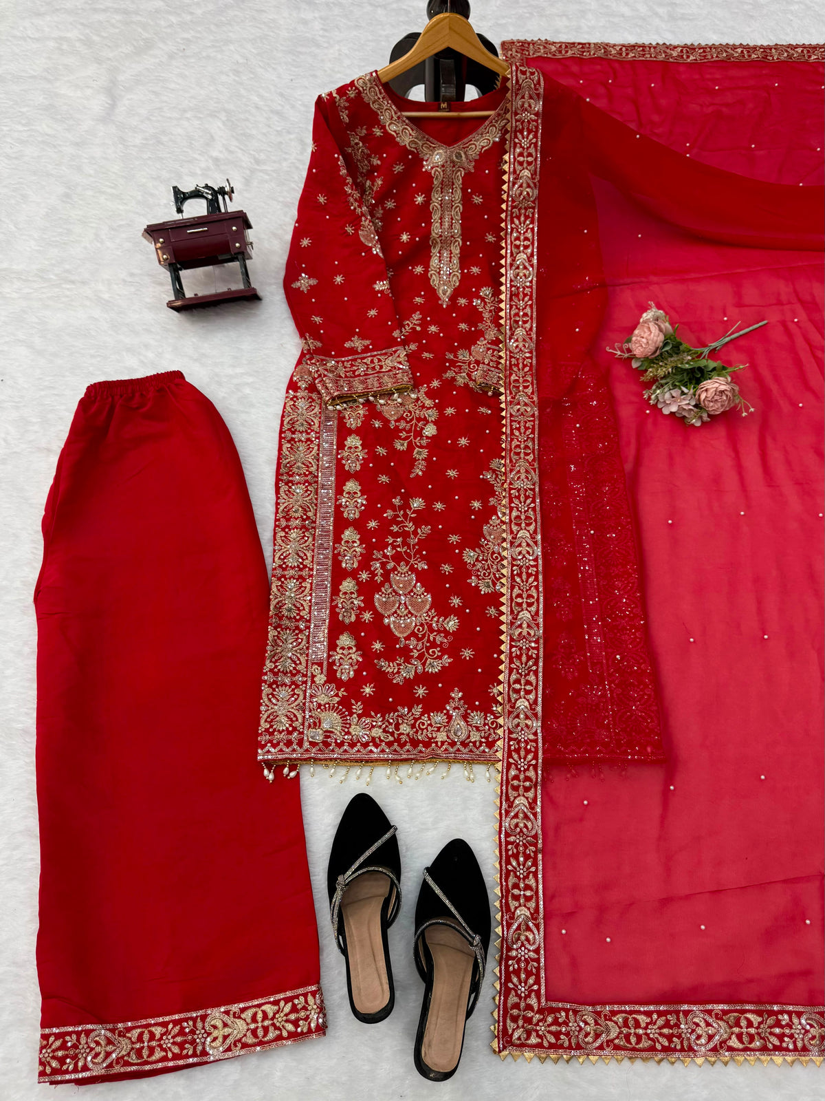 STEP INTO EFFORTLESS CHARM WITH OUR EXCLUSIVE 3-PIECE SET – CRAFTED FOR COMFORT, STITCHED WITH GRACE. WHOLESALE GEELAN FASHION SURAT
