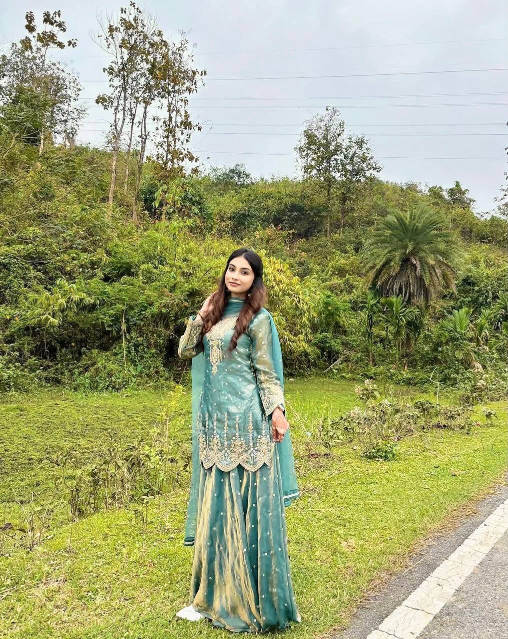 NEW READY TO WEAR COLLECTION FANCY DESIGN EMBROIDERY TOP - PALAZZO WITH DUPATTA WHOLESALE GEELAN FASHION SURAT