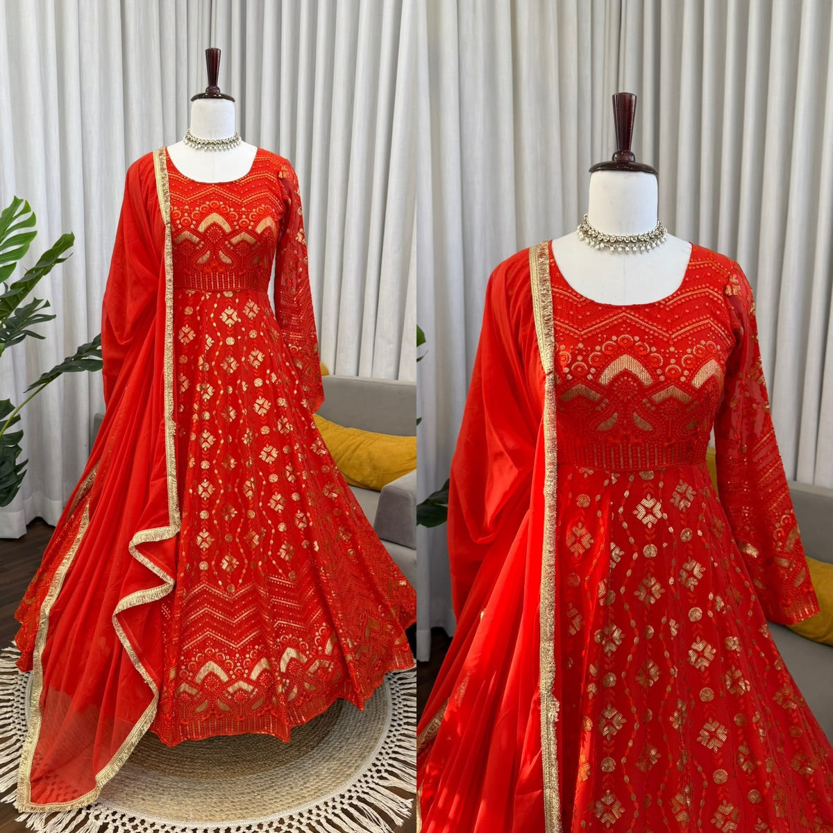 DESIGNER PLAZOO WITH GOWN SET – ELEGANT ETHNIC WEAR ✨ 🎀 CRAFTED IN CLASSY TONES WITH PREMIUM FABRIC & DETAILING WHOLESALE GEELAN FASHION SURAT