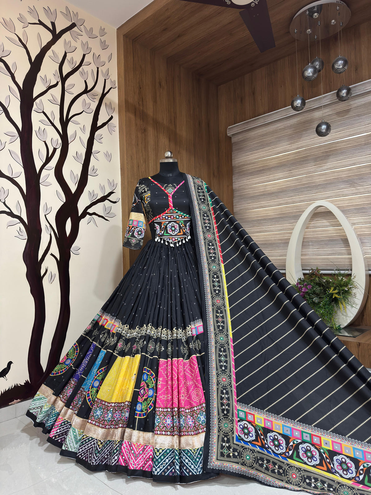 NAVRATRI 2026 SUPERB QUALITY DESIGNER PRINTED LAHENGA CHOLI WHOLESALE GEELAN FASHION SURAT
