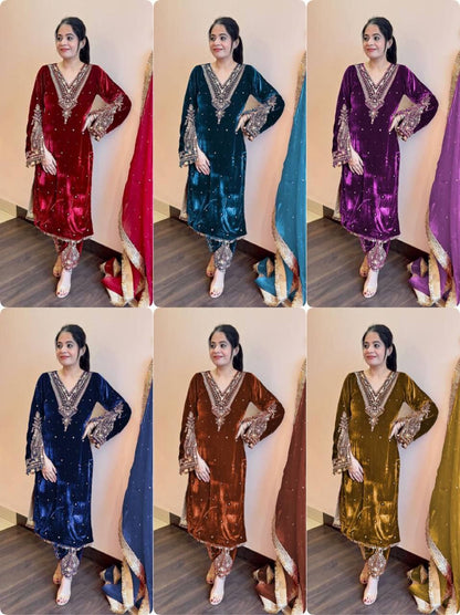 VELVET READYMADE COLLECTION WHOELSALE RATE AT SUART GEELAN FASHION