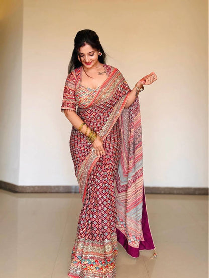 TRENDING STYLISH DESIGNER SAREE COLLECTION WHOLESALE GEELAN FASHION SURAT