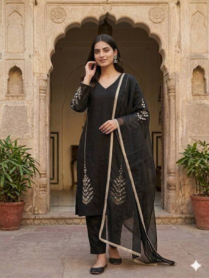 NEW ĐĚSIGNER PARTY WEAR TOP AND PANT WITH FANCY DUPPATA AND EMBROIDERY WORK WHOLESALE GEELAN FASHION SURAT