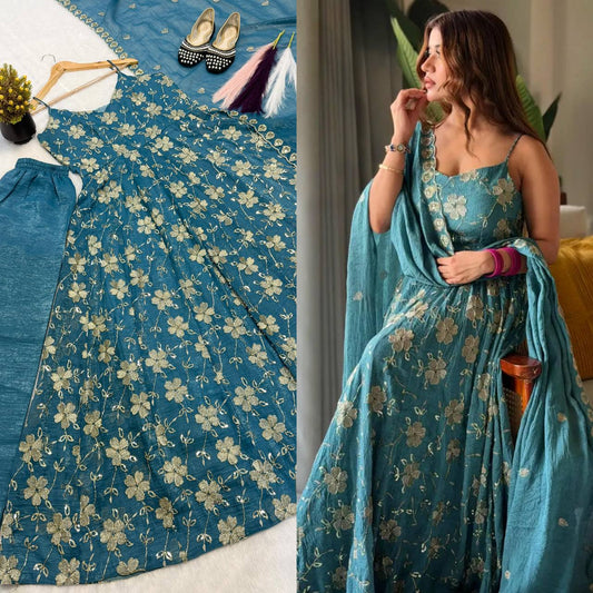 ĐĚSIGNER ANARKALI SUIT IN NEW FANCY STYLE WHOLESALE GEELAN FASHION SURAT