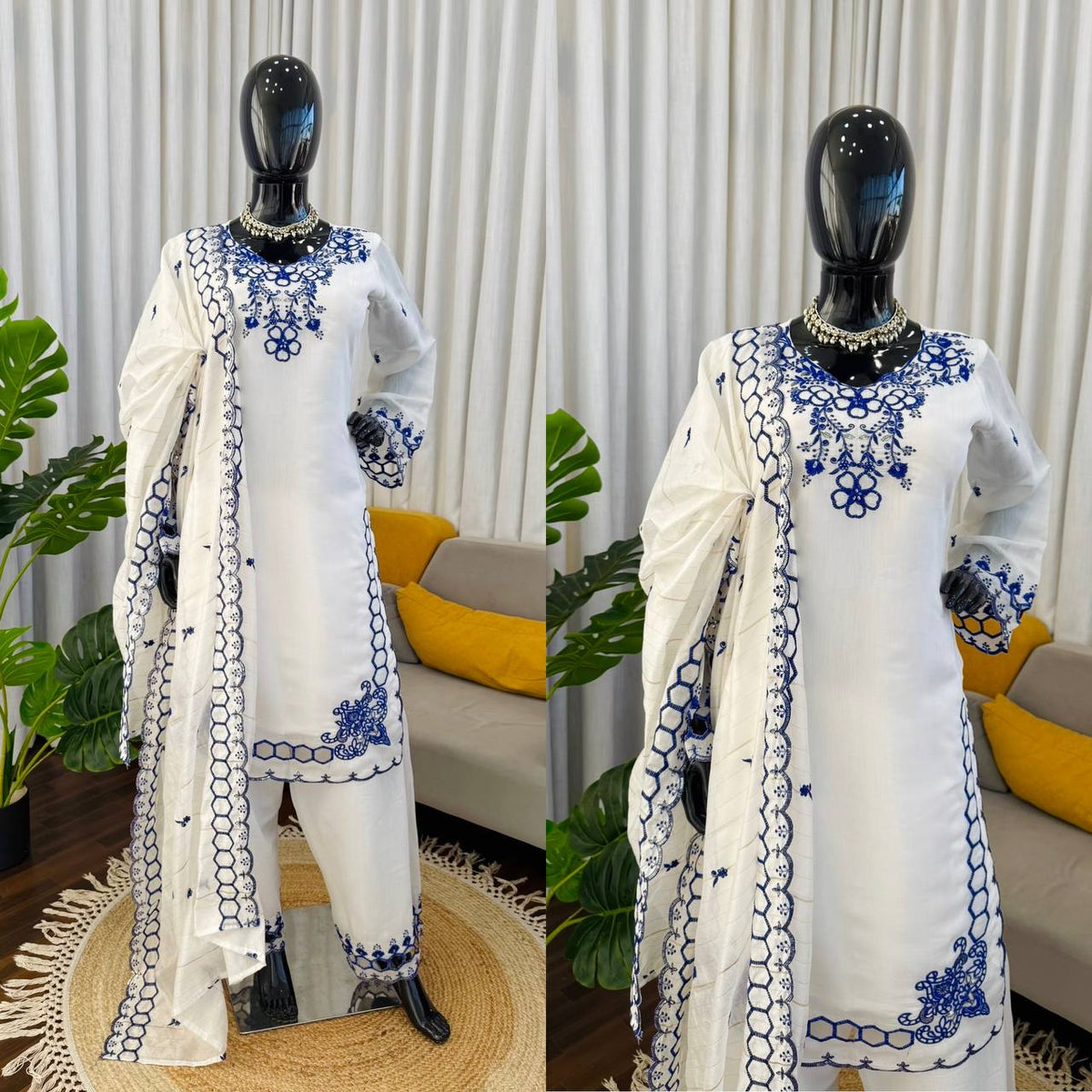 STEP INTO EFFORTLESS CHARM WITH OUR EXCLUSIVE 3-PIECE SET – CRAFTED FOR COMFORT, STITCHED WITH GRACE WHOLESALE GEELAN FASHION SURAT