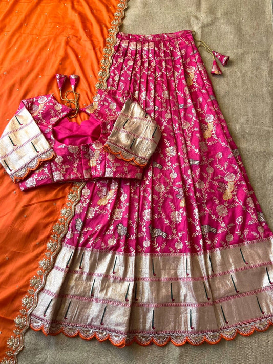 EVERGREEN MUNIYA PAITHANI LEHENGHA