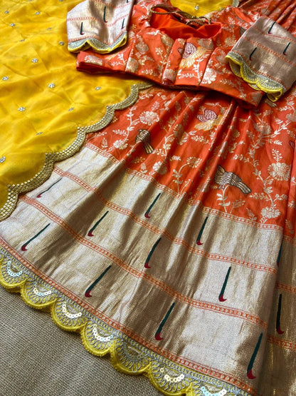 EVERGREEN MUNIYA PAITHANI LEHENGHA