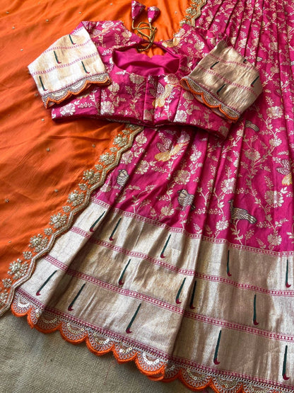 EVERGREEN MUNIYA PAITHANI LEHENGHA