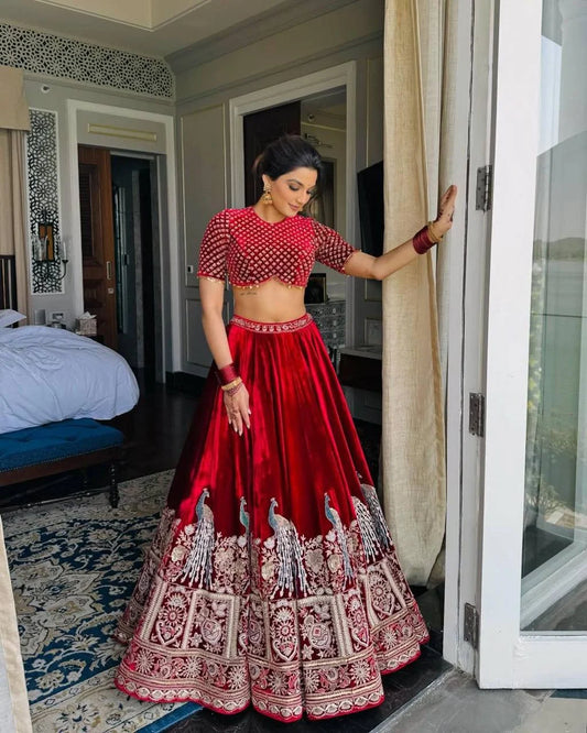 VELVET LEHNGA CHOLI