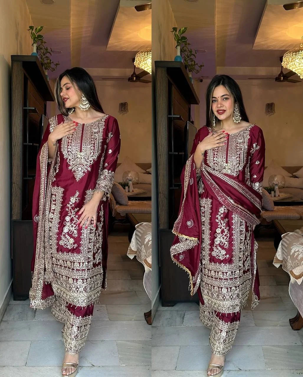 PARTY WEAR READYMADE COLLECTION SUITS WHOELSALE