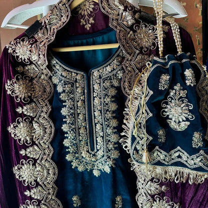 PARTY WEAR VELVET COLLECTION WHOLESALE RATE GEELAN FASHION SURAT