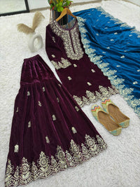 PARTY WEAR VELVET COLLECTION WHOLESALE RATE GEELAN FASHION SURAT