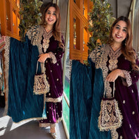 PARTY WEAR VELVET COLLECTION WHOLESALE RATE GEELAN FASHION SURAT