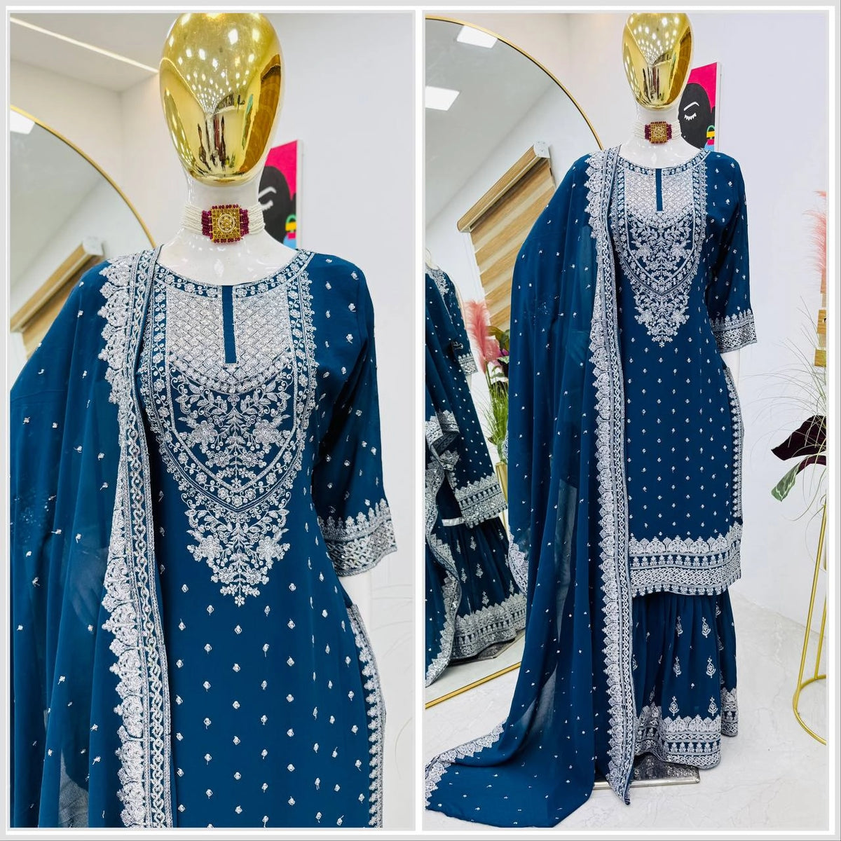 PAKISTANI READYMADE SUITS WHOLESALE RATE GEELAN FASHION SURAT