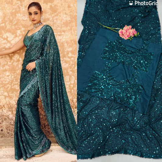 PARTY WEAR NEW TRENDING SAREE BOLLYWOOD WHOLESALE RATE AT GEELAN FASHION SURAT