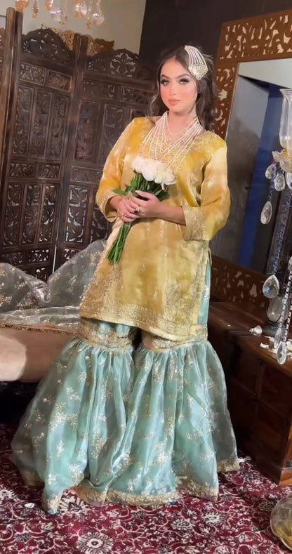 JIMMI CHOO ORGANZA PAKISTANI DRESSES WHOLESALE
